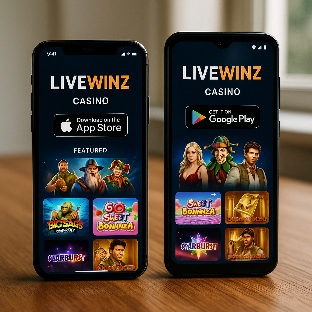 Livewinz Casino - Mobile Apps - iOS and Android Access